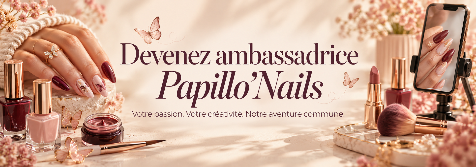 Devenez Partenaire Ambassadrice Papillo'Nails